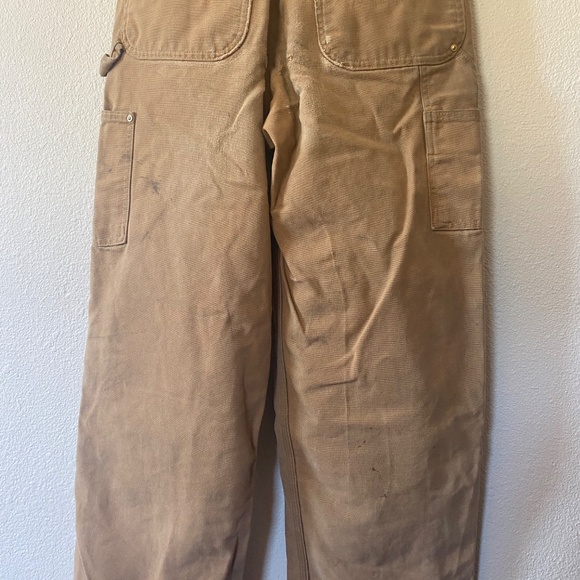 Vintage Carhartt Tan Duck Overalls - Picture 6 of 8